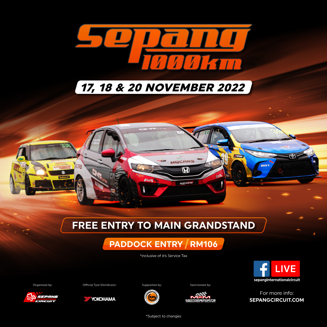 Lốp xe Yokohama tại trường đua Sepang 1000KM (S1K)