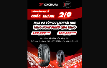 Đại lễ thay lốp nhận khuyến mãi “khủng” từ Yokohama
