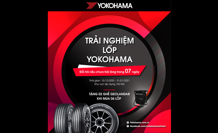 07 ngày trải nghiệm lốp Yokohama hoàn toàn miễn phí
