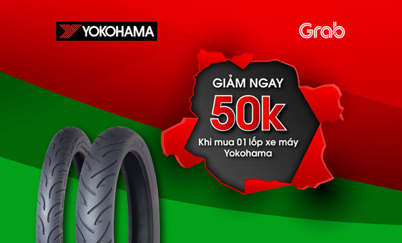YOKOHAMA KHUYẾN MÃI LỚN DÀNH CHO TÀI XẾ GRABBIKE